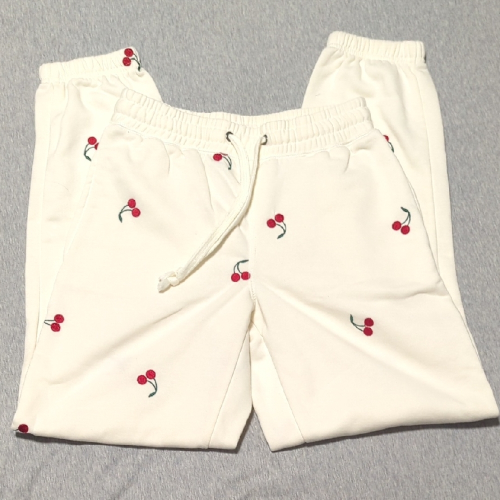 Cherry Embroidered Women's Joggers